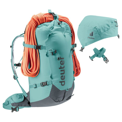Shpinore Deuter Gravity Expedition 45+ SL, 45L, për alpinizëm, blu