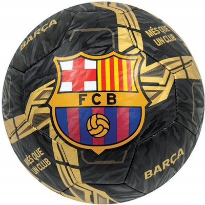 Top futbolli FC Barcelona Lightning, madhësia 5, PVC, i artë e zi