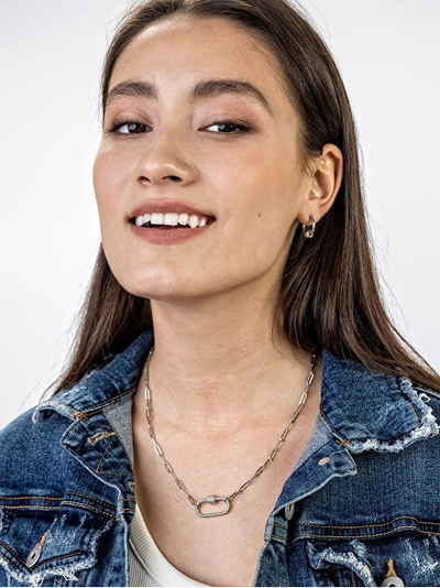 Vathë për femra Marc Malone Everly Silver Earrings MCE23023S, të argjendtë