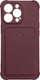 Mbrojtëse telefoni Hurtel Card Armor Case për Samsung Galaxy A32 4G, silikon, me xhep për karta, ngjyrë mjedre