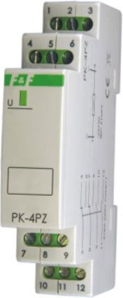 Rele instalimi F&amp;F PK-4PZ 12, 4NO 8A, 12V AC/DC, modulare