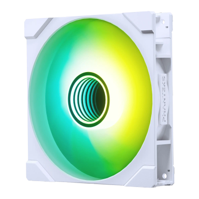 Ventilatorë PC Phanteks M25 Gen2, 140mm, DRGB PWM, të bardhë