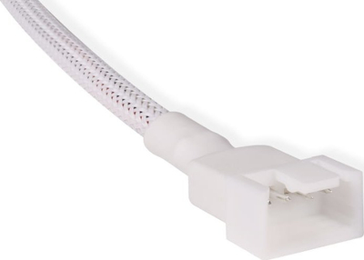 Kabllo splitter Alphacool 4-Pin në 4x 4-Pin PWM, 30cm, e bardhë