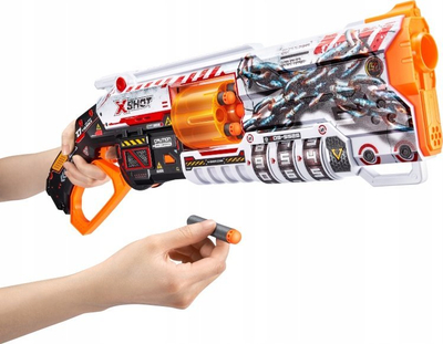 Armë lodër Zuru X-Shot Skins Lock Blaster, 16 darts, rreze 30 m, me ngjyra