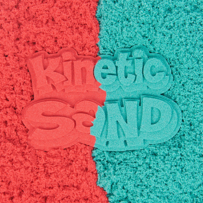 Set rërë kinetike Spin Master Kinetic Sand Two Color, me aksesore, për kalamaj
