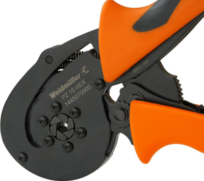 Mjet krimpimi Weidmüller PZ 10 HEX, 0.14–10 mm², portokalli