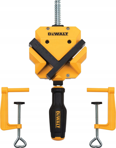 Kllapë cepi DeWalt Angle Corner Clamp, kap deri 55mm, alumin, e verdhë