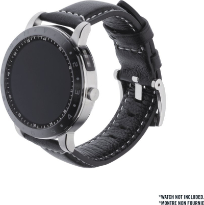 Rrip ore ASUS VivoWatch 5, lëkurë, vihet kollaj, i zi me qepje të bardha