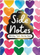 Set shënuesish ngjitës Side Notes Rainbow Hearts, me zemra, shumëngjyrësh