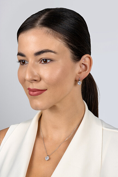 Set bizhuteri për femra Brilio Silver, vathë + varëse, i argjendtë