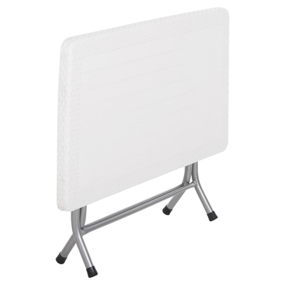 Tavolinë e jashtme palosshme Conny 114x64x74Hcm (HM6146.03), bardhë