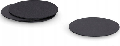 Nënfilxhanë Zeller Present Coaster Trivet, set 4 copë, lëkurë artificiale, të zinj