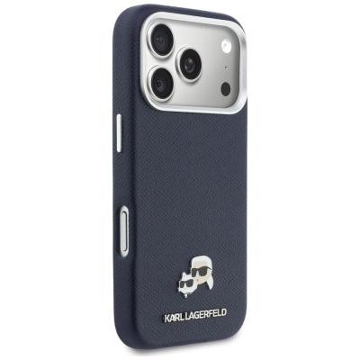 Futrollë Karl Lagerfeld MagSafe për iPhone 17 Pro Max, shumë e hollë, blu navy