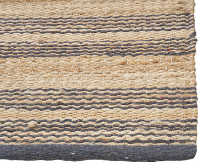 Tapet jute BUDHO, 80 x 150 cm, dhomë gjumi, bezhë gri