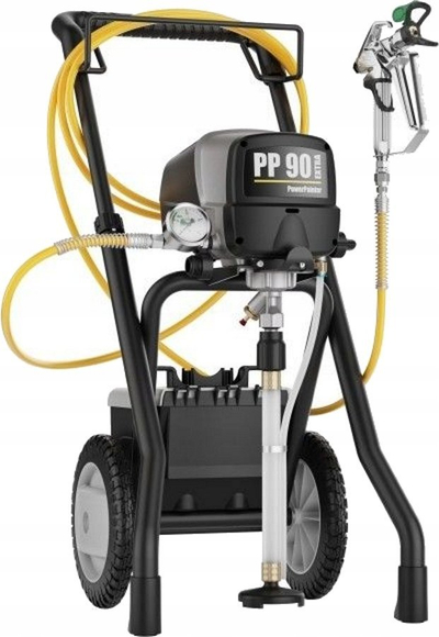 Makinë spërkatëse boje Wagner PowerPainter 90 Extra, airless, me zorrë 15m, gri me të zezë