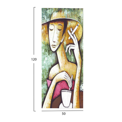 Pikturë murale Gobi Series HM4797, kanavacë e printuar, 50x120 cm, shumëngjyrëshe