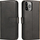 Këllëf magnetik me kapak Hurtel Magnet Case për TCL 305, me portofol, mbajtëse stand, i zi