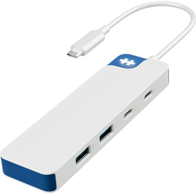 Dock USB C Targus HyperDrive me kabllo, me shumë porta, i bardhë