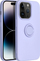Këllëf silikoni me RING për Apple iPhone 14 Pro, 6.1", me unazë për ta mbajt në dorë, vjollcë