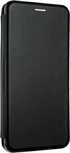 Kapak-portofol me kapak për telefon Xiaomi Redmi Note 9T Pro, pëlhurë, me kapëse magnetike, i zi