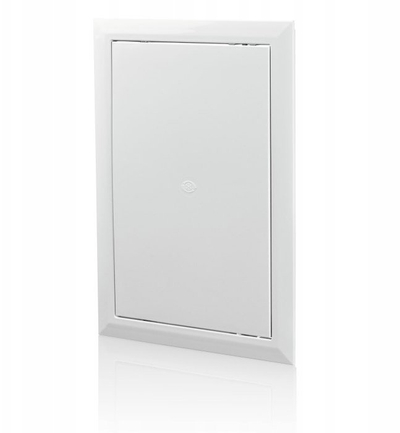 Kapak inspektimi Vents Plastic, 25x25 cm, plastik, i bardhë