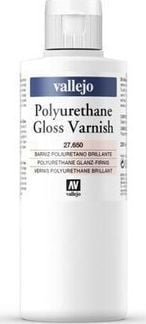 Llak shkëlqim Vallejo VJP27650, poliuretani, 200 ml, transparent