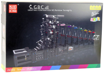 Set ndërtimi Construction Bricks Marble Run Track, 2520 pjesë, motor elektrik
