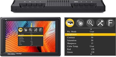 Монитор за камера Feelworld FW279, 7\", IPS, 4K, црн