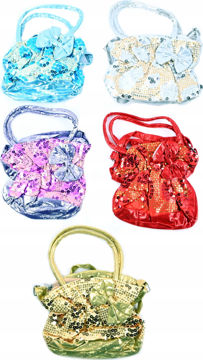 Çantë për goca M&amp;Z Sequin Bag With Bow, me xixa, me fjongo zbukuruse, e kuqe