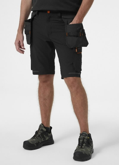 Pantallona të shkurtra pune Helly Hansen Kensington Construction, me xhepa Cordura, me reflektuese, të zeza
