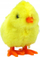 Lodër pelushi me sustë Jumping Wind-Up Chicken, kërcyese, e verdhë