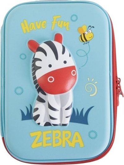 Penar Anpa Pencil Case Aliens, me ndarje të brendshme, blu e çelët