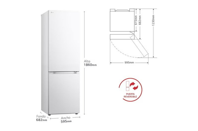 Frigorifer kombinë LG GBV21L0ESW, 344L, i bardhë