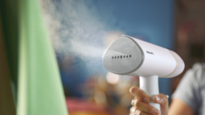 Steamer rrobash Philips STH3020/10, 1000W, portabël, i bardhë