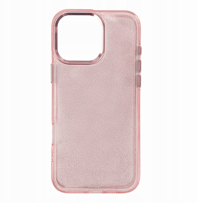 Mbulese telefoni Hurtel Glitter për iPhone 16e, TPU, shkëlqim, rozë