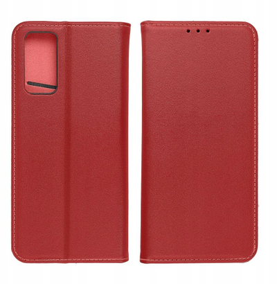 Kapak libri Smart Pro për Samsung S25 Plus, lëkurë, burgundy