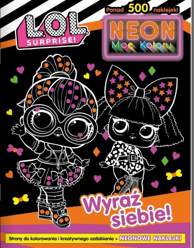 Libër me ngjyrosje L.O.L. Surprise Neon Fashion, 16 faqe, për fëmijë