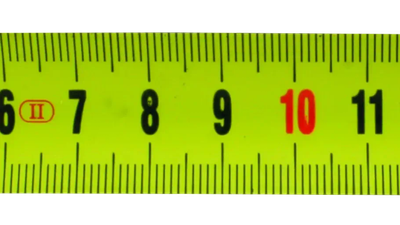 Ротирачки метар Modeco Expert Big Stop, 5 m x 25 mm, црвен