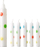 Qirinj torte amscan Cake Candles with Dots, 13.5 cm, set me 11 copë, të bardhë me pika plot ngjyra