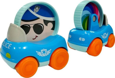 Set makina lodër Leantoys, 3 copë, polici, zjarrfikse, ambulancë, shumëngjyrëshe