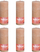 Set qirinj shtylle Bolsius Rustic Pillar Misty Pink, 4 copë, për zbukurim shpie, rozë e zbehtë