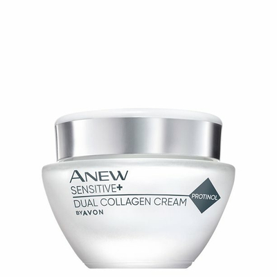 Krem për fytyrë Avon Anew Sensitive+ with Protinol™ (Dual Collagen Crem), 50 ml