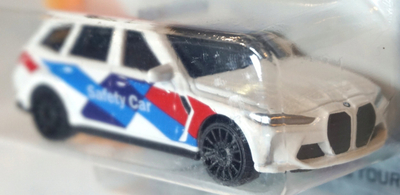Makinë lodër Majorette BMW M3 Touring Safety Car, 1/64, metal, e bardhë