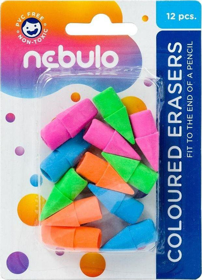 Goma Panta Plast Nebulo, 12 copë, shumëngjyrëshe
