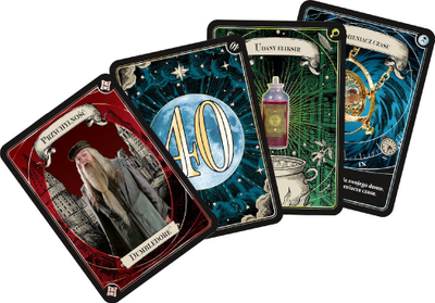 Lojë tavoline me letra Harry Potter Duel Master, 4 8 lojtarë, familjare, shumëngjyrëshe