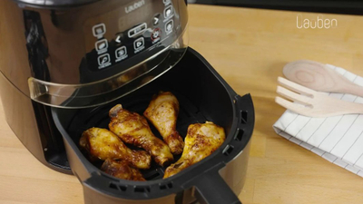 Fritezë me ajër Lauben Hot Air Fryer 4000BC, panel me prekje, 6 programe, e zezë