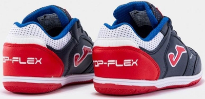Atlete futsalli për kalamaj Joma Top Flex 2243 IN Jr, për indoor, me shollë gome, blu navy me të kuqe