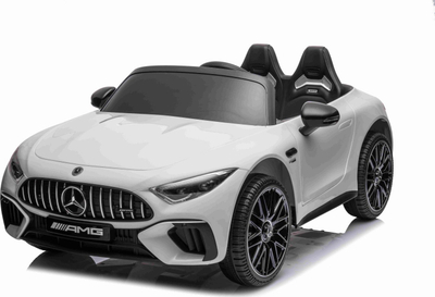 Makina elektrike për kalamaj Mercedes-Benz AMG SL63 4x4, 12V, me pult, e bardhë