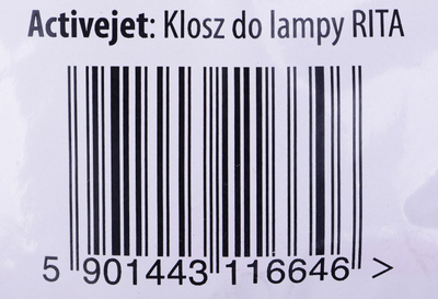 Abazhur xhami RITA, për llambë tavoline, ecru