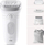 Epilator Braun Silk épil 7 7041, për trup edhe këmbë, i bardhë